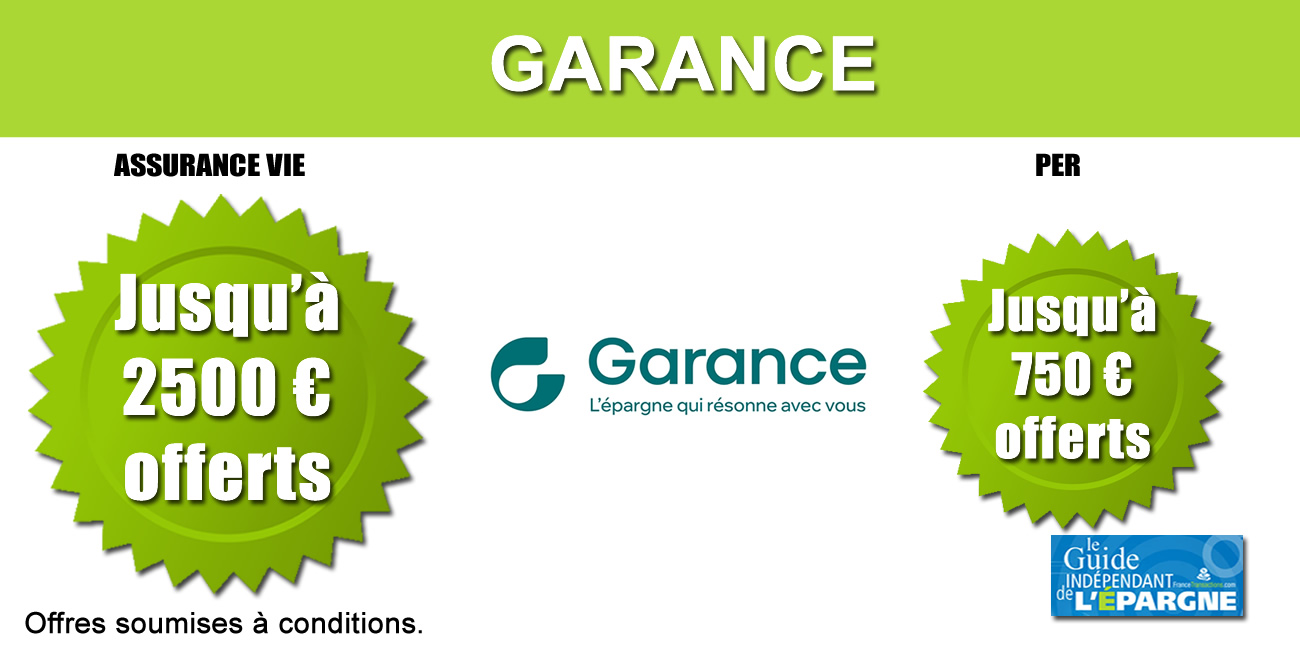 Garance : offres de bienvenue, jusqu'à 2500€ offerts Garance : offres de bienvenue, jusqu'à 2500€ offerts